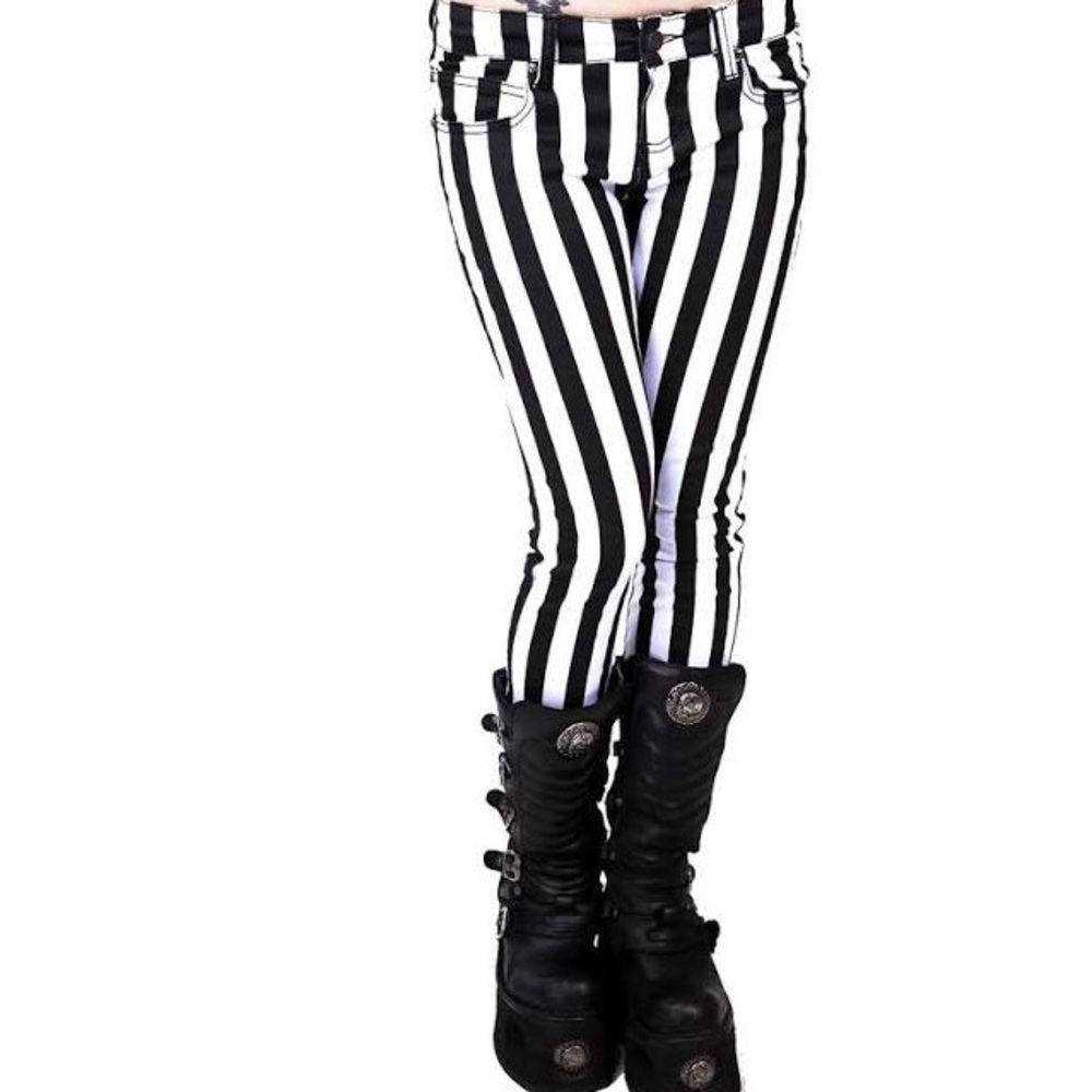 Shinestar striped jeans